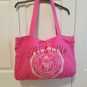VS pink tote bag